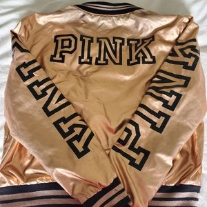 VS PINK ROSEGOLD BOMBER XS